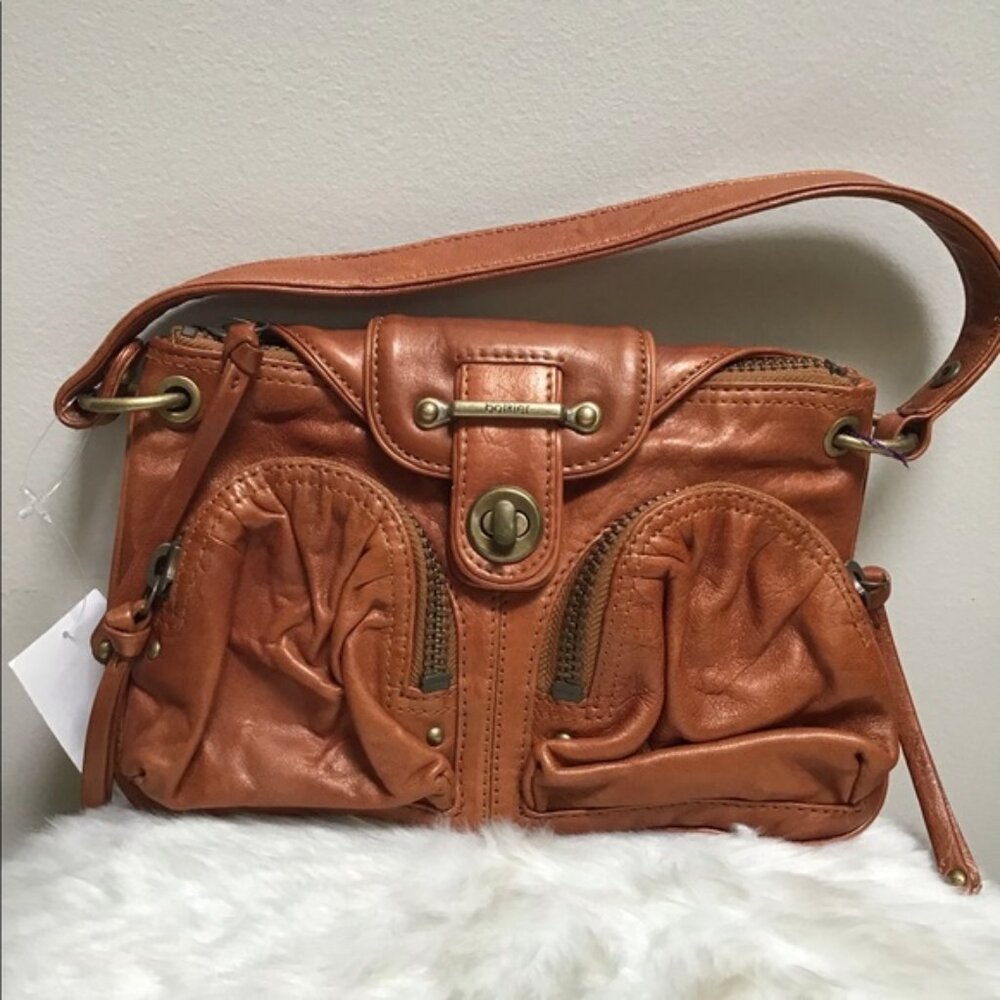 BOTKIER Bianca Boho Leather Shoulder Bag in Cognac EUC VTG